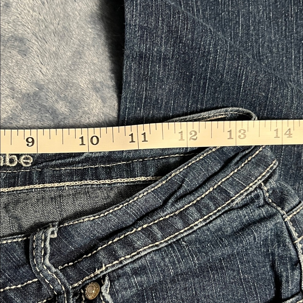 One Tough Babe Dark Blue Jeans - Picture 4 of 5
